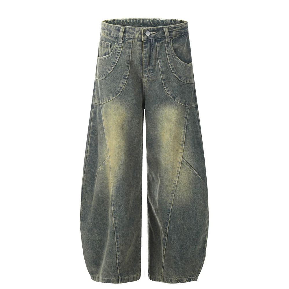 Jean American retro distressed stitching washed scimitar jeans Size US 32 / EU 48 - 1 Thumbnail