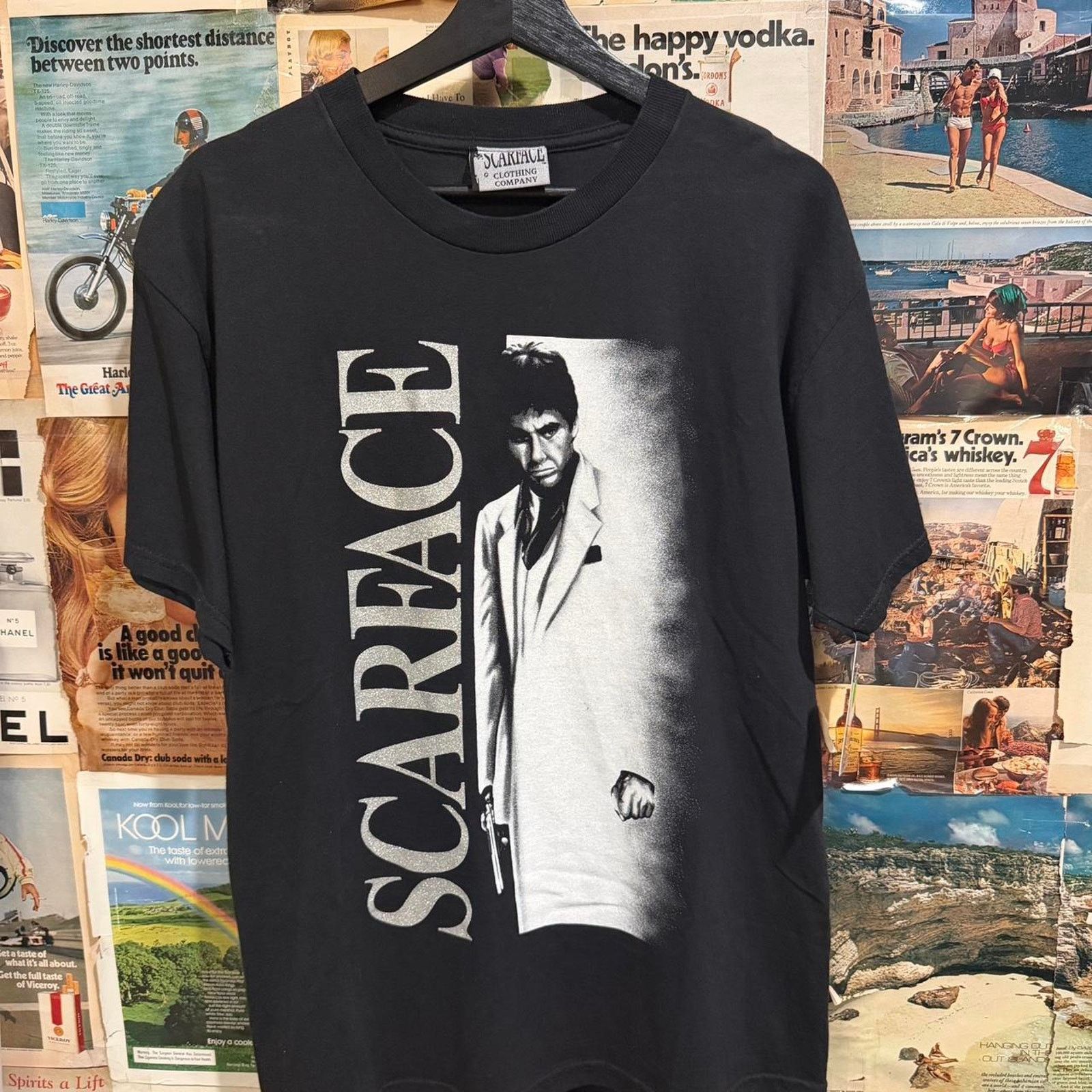 Vintage Vintage made in usa scarface glitter shirt Size US L / EU 52-54 / 3 - 1 Thumbnail