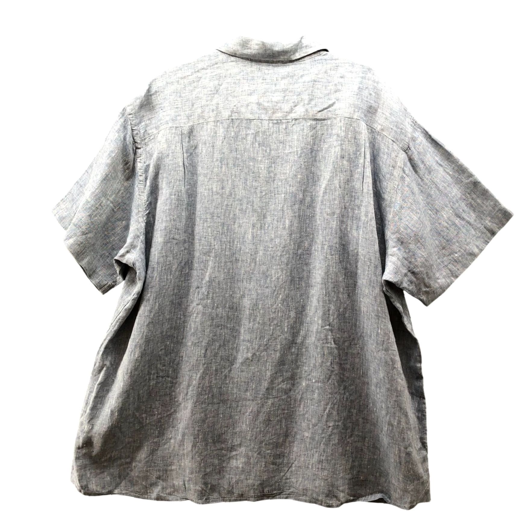Orvis Orvis 100% Linen Shirt Mens XXL Blue Short Sleeve Button Up Classic Fit Size US XXL / EU 58 / 5 - 2 Thumbnail