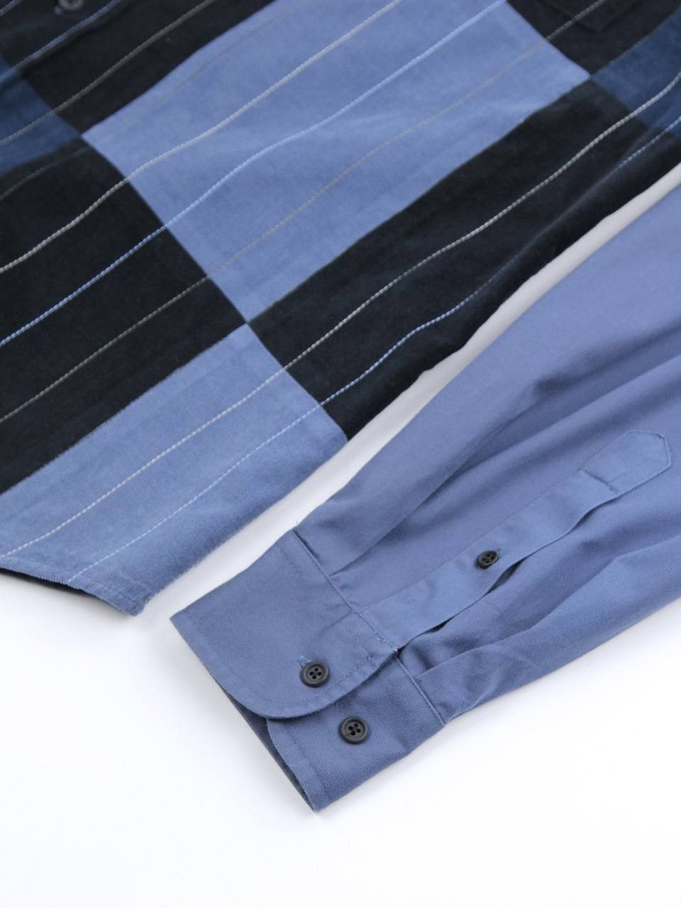 Faconnable FAÇONNABLE Cotton shirt with corduroy insert Size US M / EU 48-50 / 2 - 8 Thumbnail