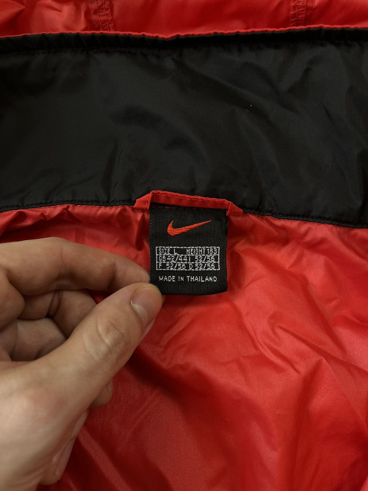 Nike × Vintage 90's NIKE RETRO HOODED ANORAK TRACK JACKET Y2K BIG LOGO RARE Size US L / EU 52-54 / 3 - 3 Thumbnail
