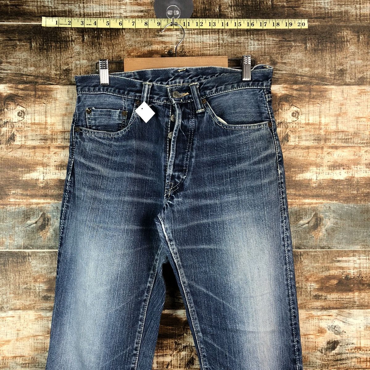 Eternal DL Eternal Blue Distressed Denim Pants #C143 Size US 29 - 4 Thumbnail