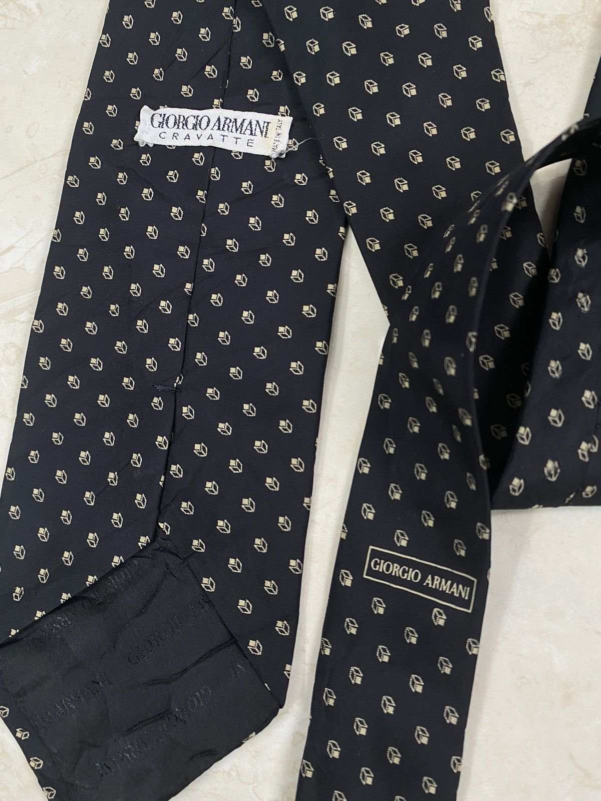 Giorgio Armani × Vintage 💥VINTAGE GIORGIO ARMANI neck tie silk made in Italy ties Size ONE SIZE - 4 Thumbnail