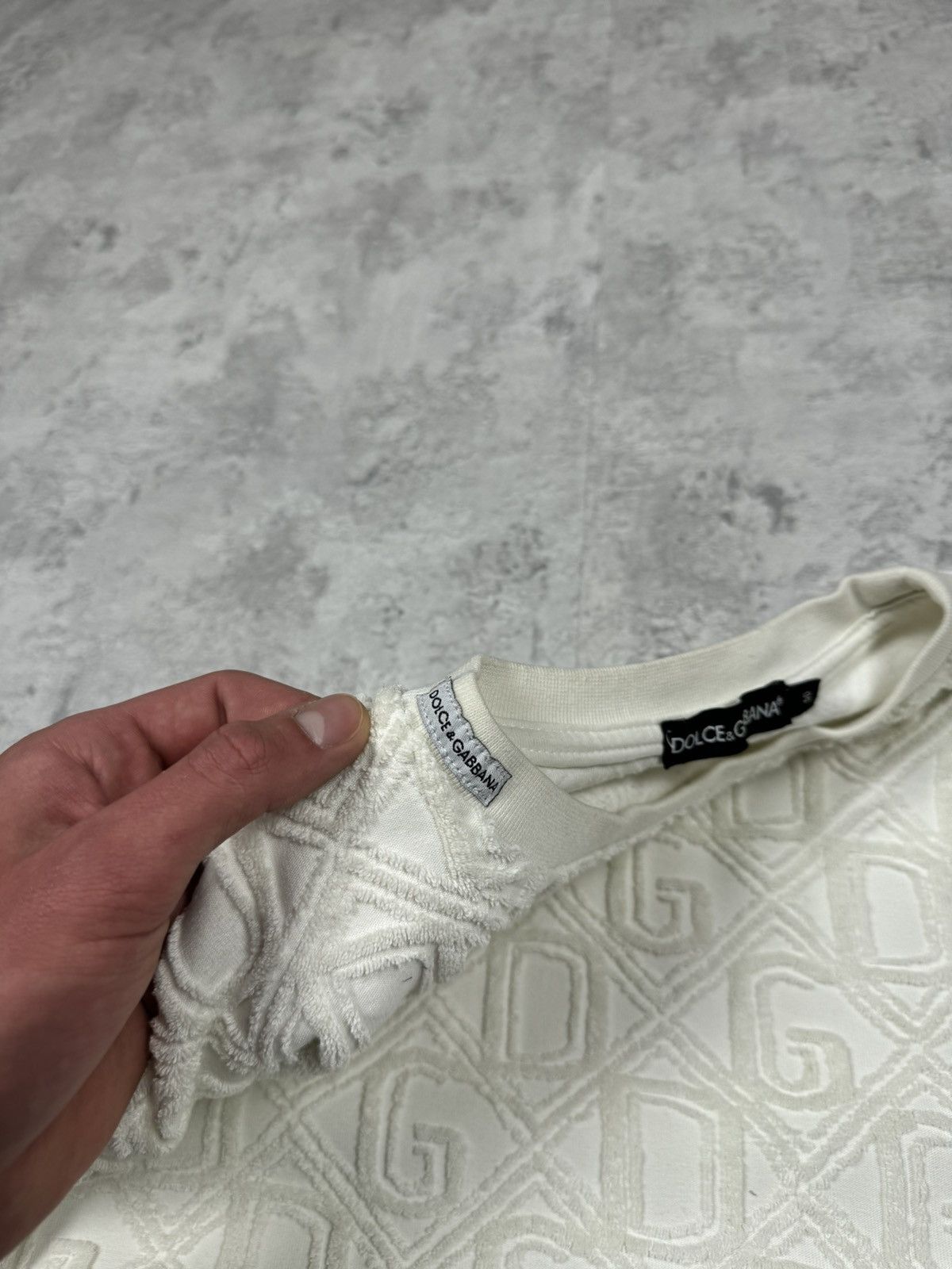 Dolce & Gabbana Dolce & Gabbana White Monogram Sweatshirt Size 50 Size US M / EU 48-50 / 2 - 10 Thumbnail