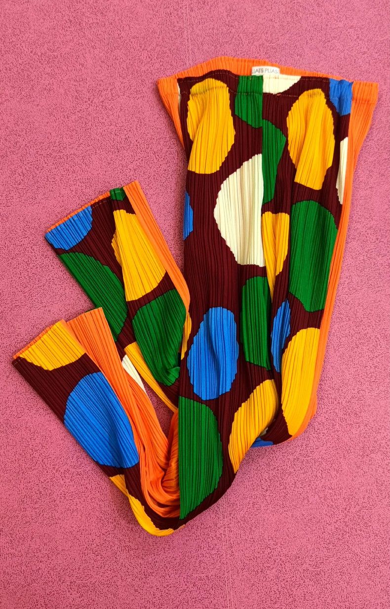 Issey Miyake Issey Miyake size:3 Colorful pleated balloon polka dot str Size 22" - 1 Thumbnail
