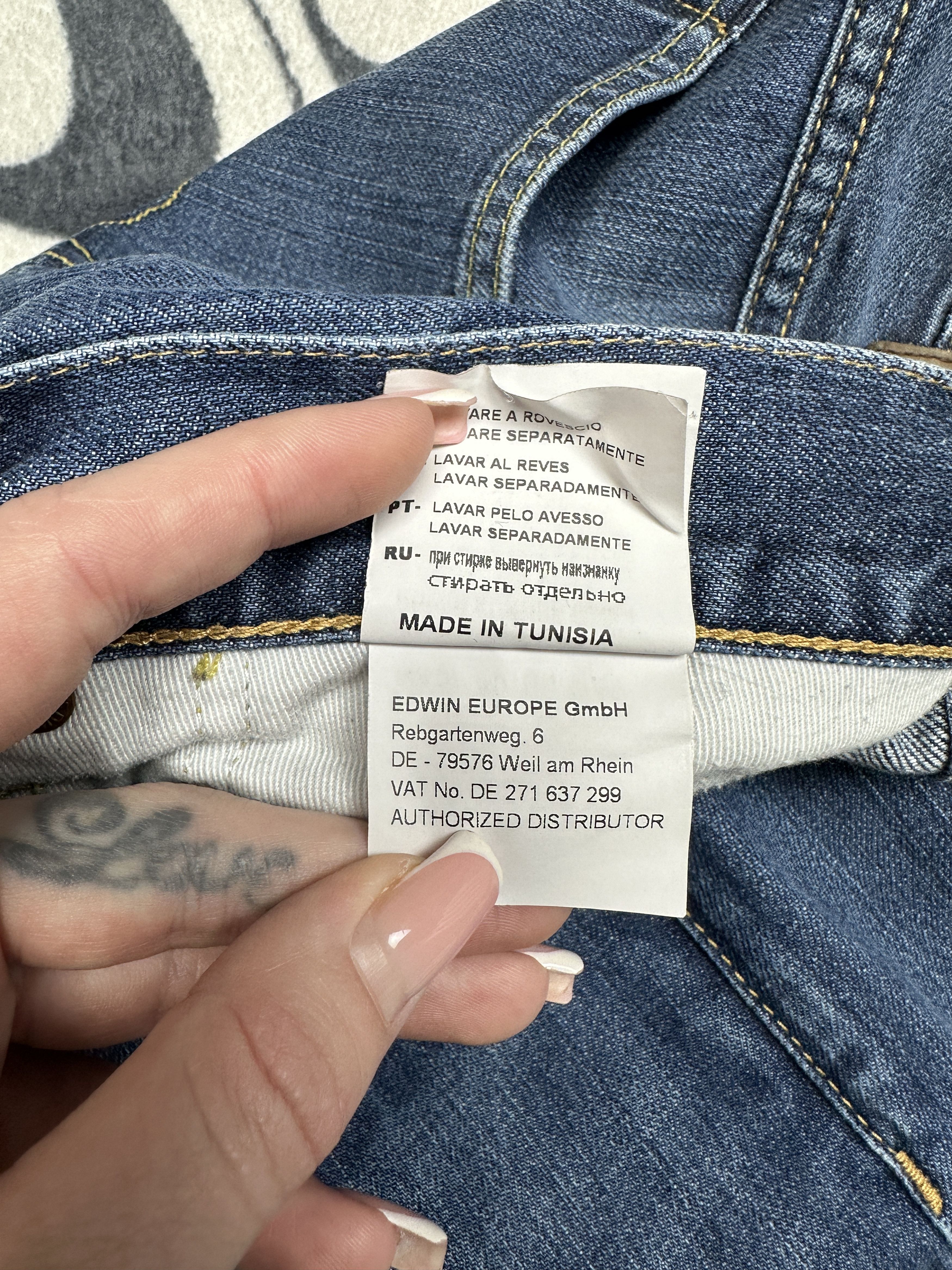 Edwin Edwin ED-39 Regular Mens Denim Pants Jeans Size US 34 / EU 50 - 9 Thumbnail