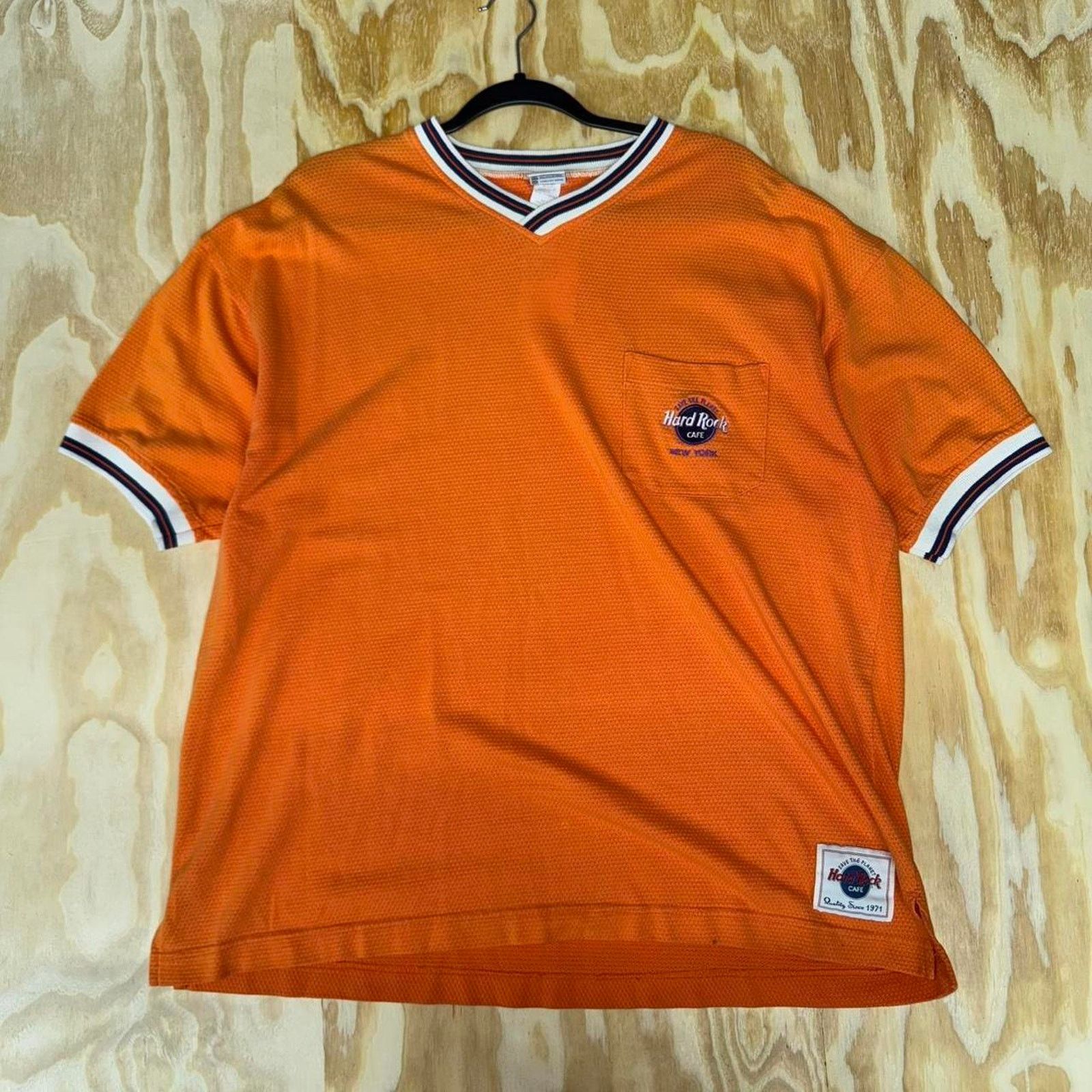 Hard Rock Cafe Vintage y2k hard rock mesh t-shirt new york embroidered tee Size US XL / EU 56 / 4 - 1 Thumbnail