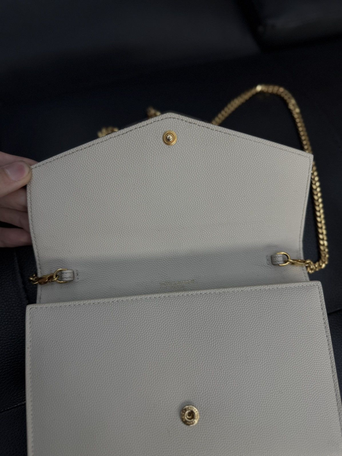 Saint Laurent Paris Saint Laurent Paris Uptown White Chain Bag Women Size ONE SIZE - 12 Thumbnail