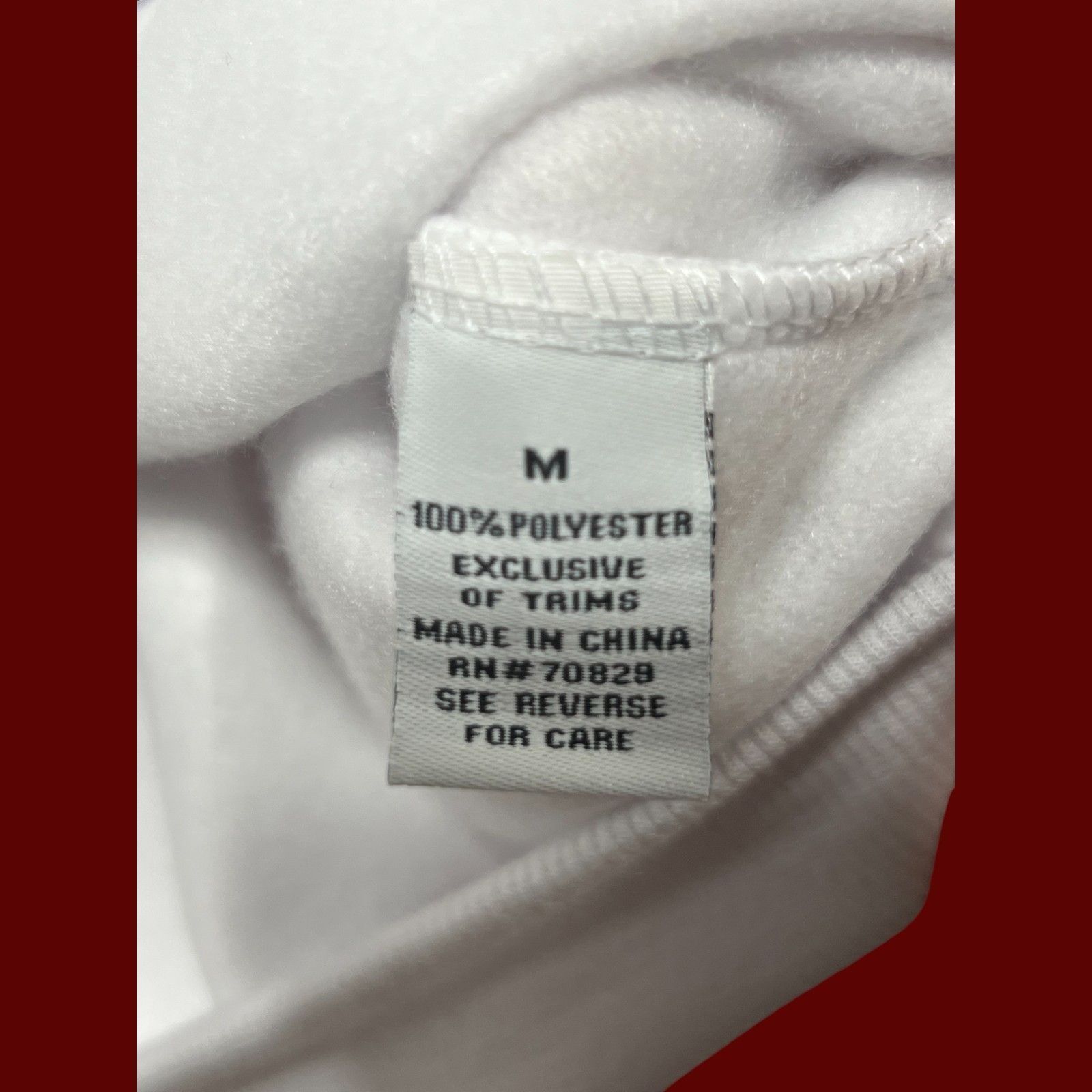 rue21 Rue 21 - Men's Long Sleeve Hooded Sweatshirt - White - Mediu Size US M / EU 48-50 / 2 - 8 Thumbnail