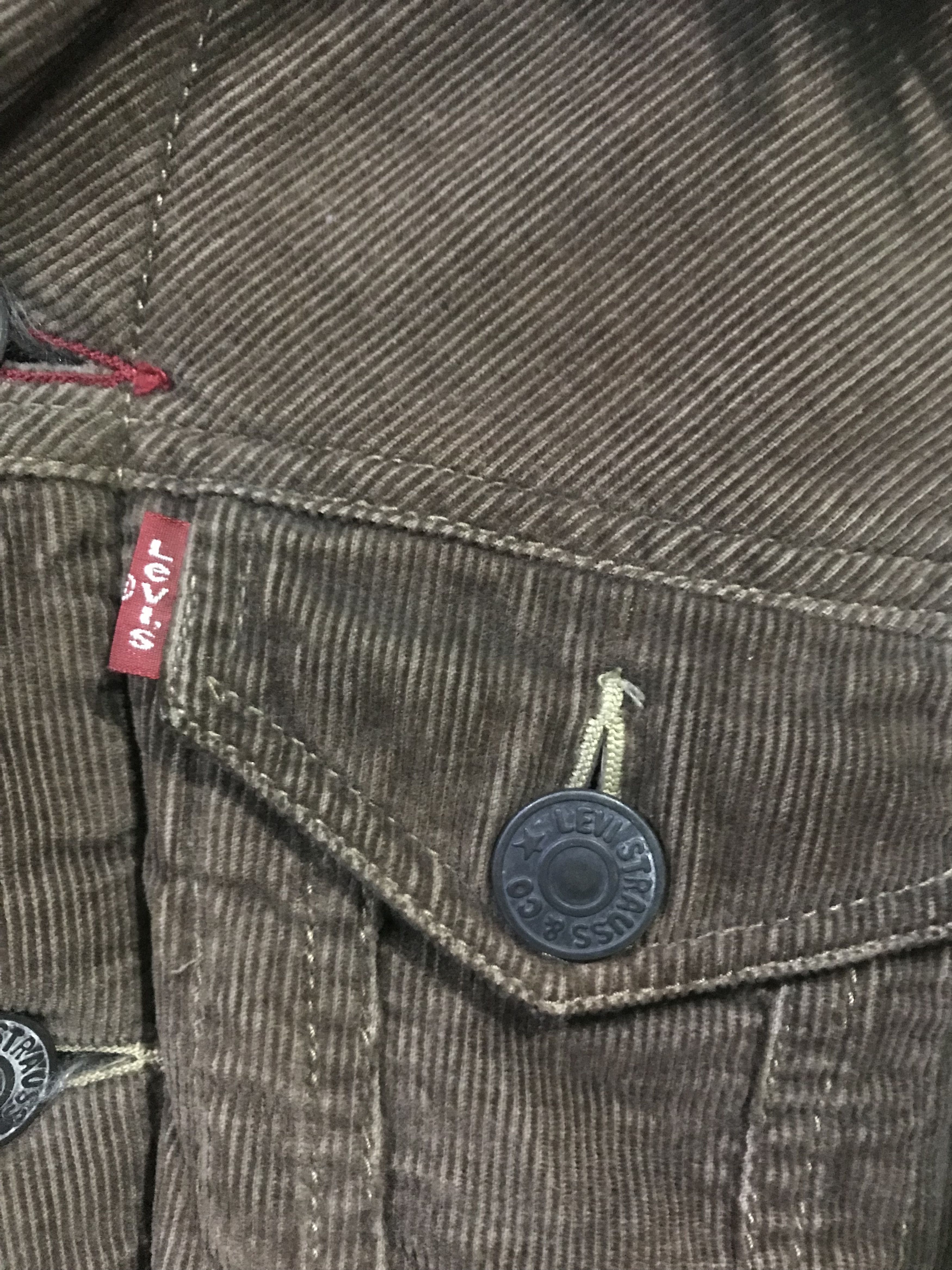 Levi's Vintage Clothing 90s Levi’s redloop fur trucker corduroy vkei style jacket Size US M / EU 48-50 / 2 - 6 Thumbnail