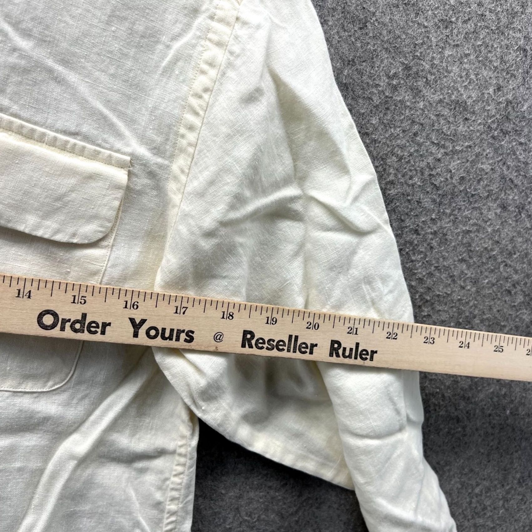 Polo Ralph Lauren VINTAGE Ralph Lauren Sport Shirt Women 2 Button-Up Linen Yellow Long Sleeve Casual, Party/Cocktail, Travel Womens Size XS / US 0-2 / IT 36-38 - 4 Thumbnail