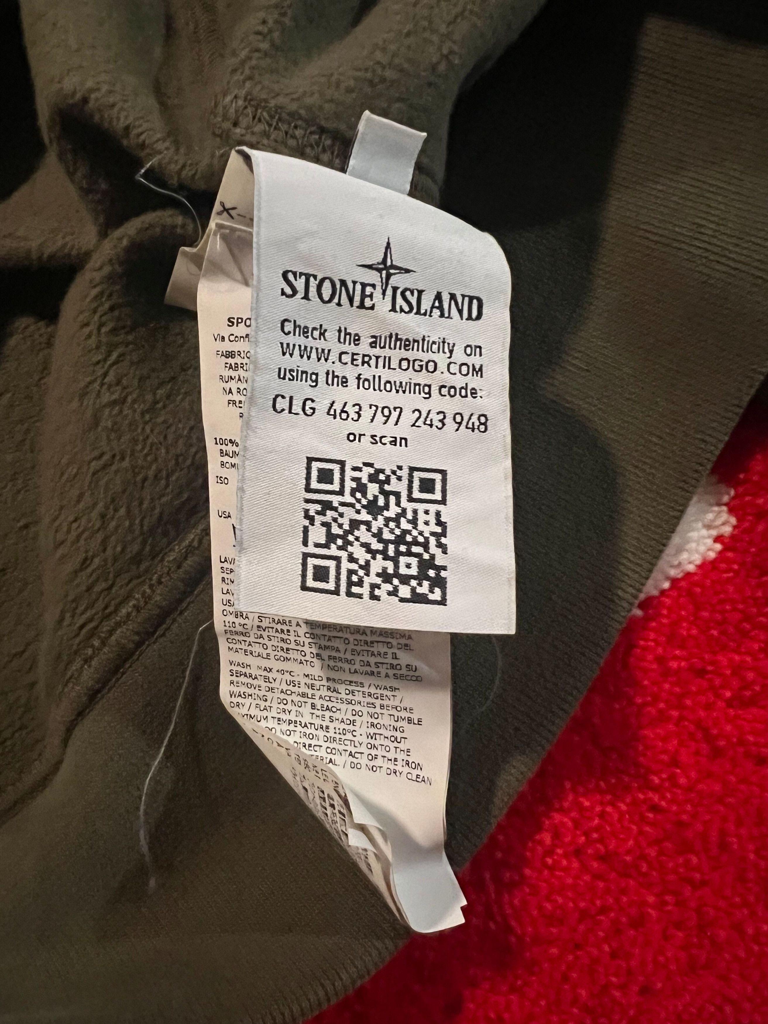 Stone Island × Supreme Supreme Stone Island Hooded Sweatshirt Large Olive Size US L / EU 52-54 / 3 - 8 Thumbnail