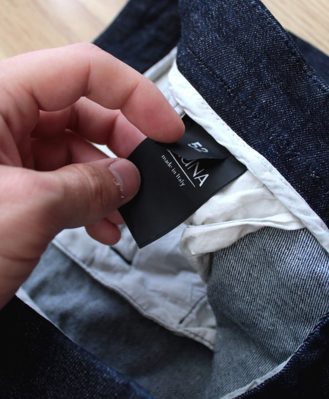 Other 🔥 Cruna Brera Mens Denim Trousers Italy Pants Size 52 Suit Size US 36 / EU 52 - 4 Thumbnail