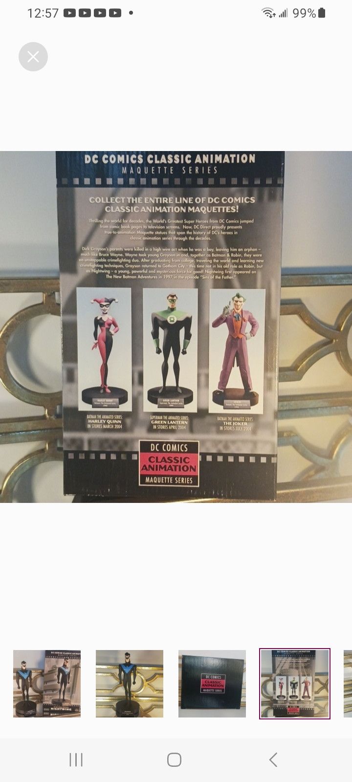 DC Comics 1997 NIGHTWING-DC DIRECT MAQUETTE SERIES, 9 inches Statue, Size ONE SIZE - 3 Thumbnail