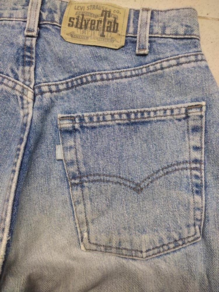Levi's Vintage Clothing VINTAGE LEVIS SILVER TAB DISTRESSED JEANS MUD WASH FADED Size US 31 - 8 Thumbnail