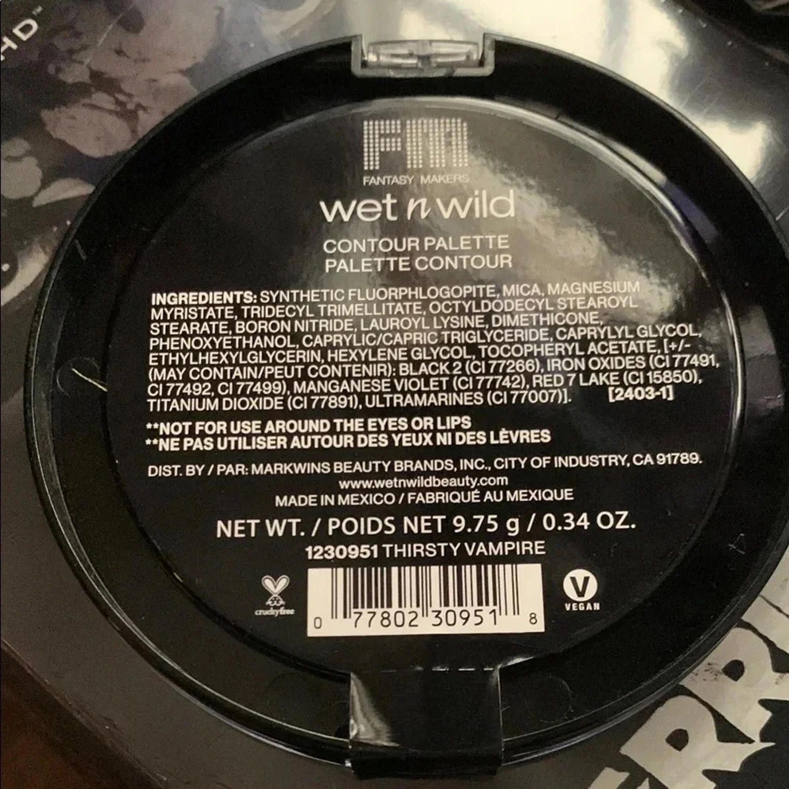Designer Wet n Wild Contour Palette - Thirsty Vampire Size ONE SIZE - 2 Thumbnail