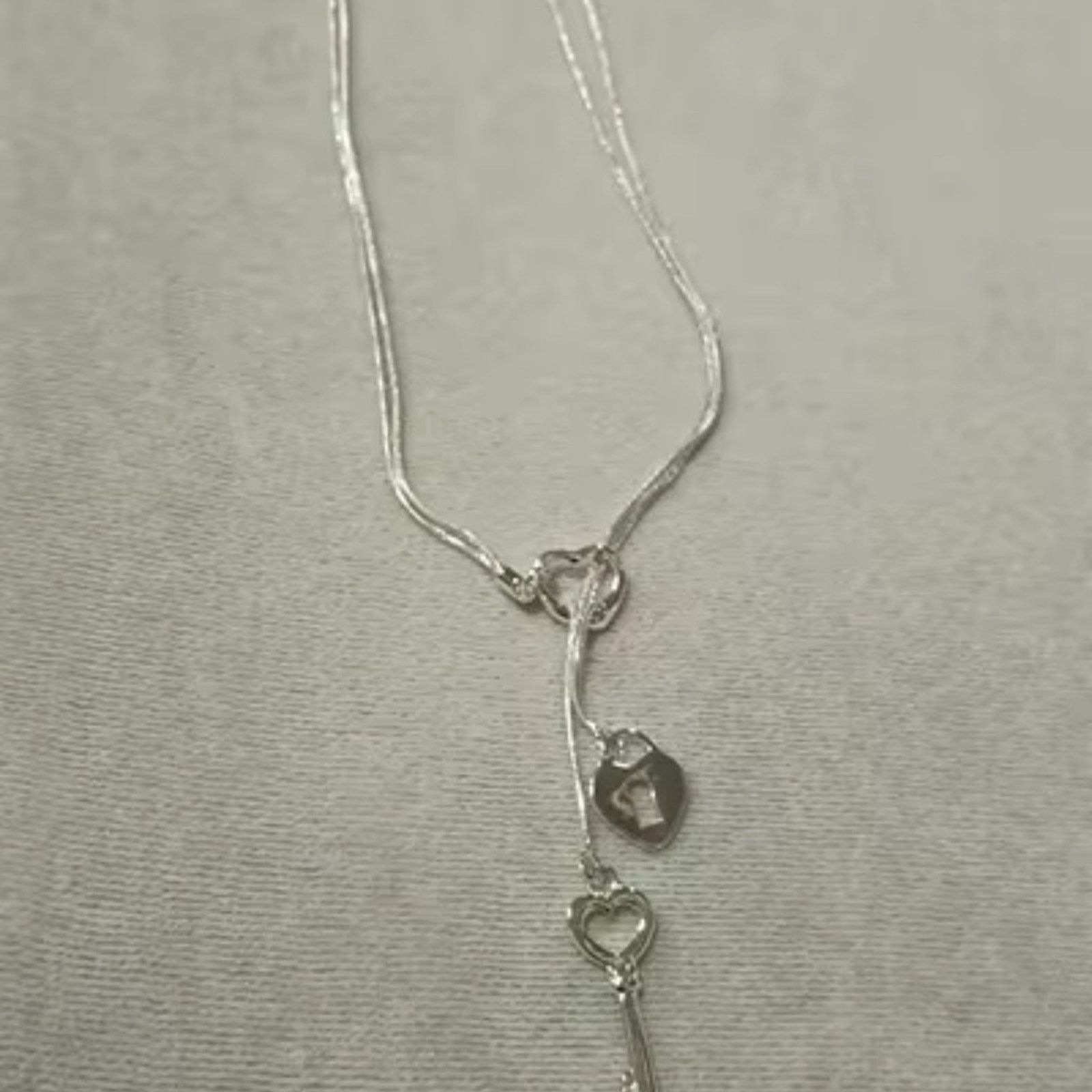 Other 925 Sterling Silver Key Lock Necklace Size ONE SIZE - 5 Thumbnail