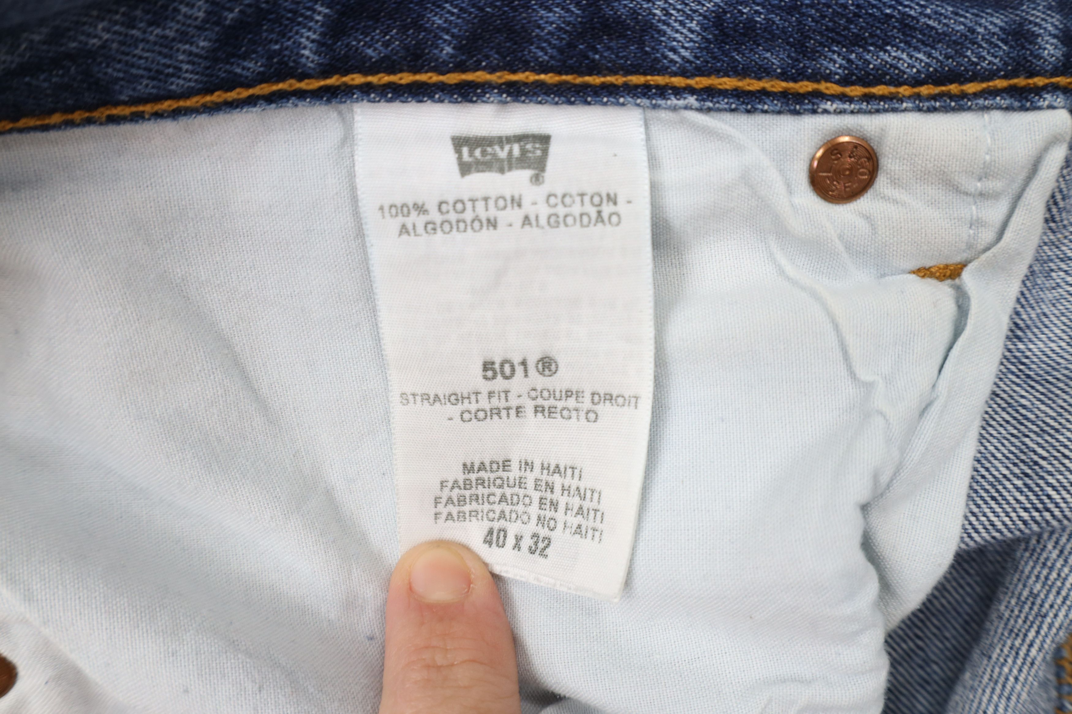 Levi's × Vintage Vintage Y2K Levis 501xx Original Fit Button Fly Jeans Blue Size US 40 / EU 56 - 8 Thumbnail