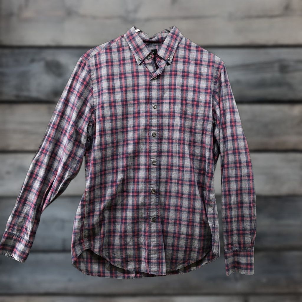 J.Crew J. Crew Mens Shirt Extra Large XL Navy Red Plaid Cotton Size US S / EU 44-46 / 1 - 1 Thumbnail