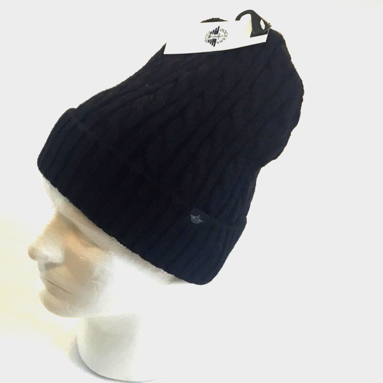 Dockers Dockers Knit Cap Logo Black NWT $24.99 Size ONE SIZE - 4 Thumbnail