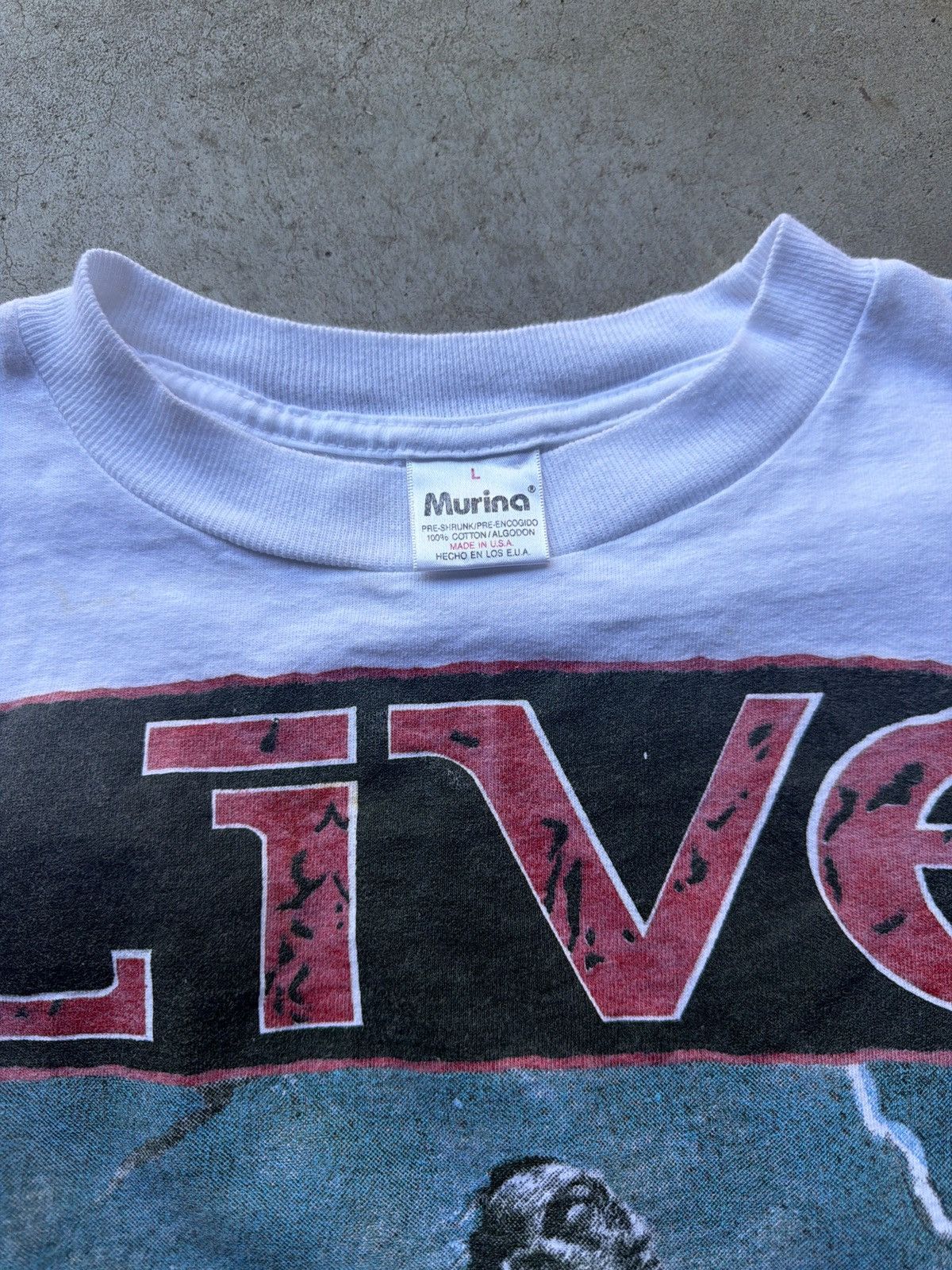 Vintage Vintage 90s Live Band Throwing Copper Band Tee Size Large Size US L / EU 52-54 / 3 - 4 Thumbnail