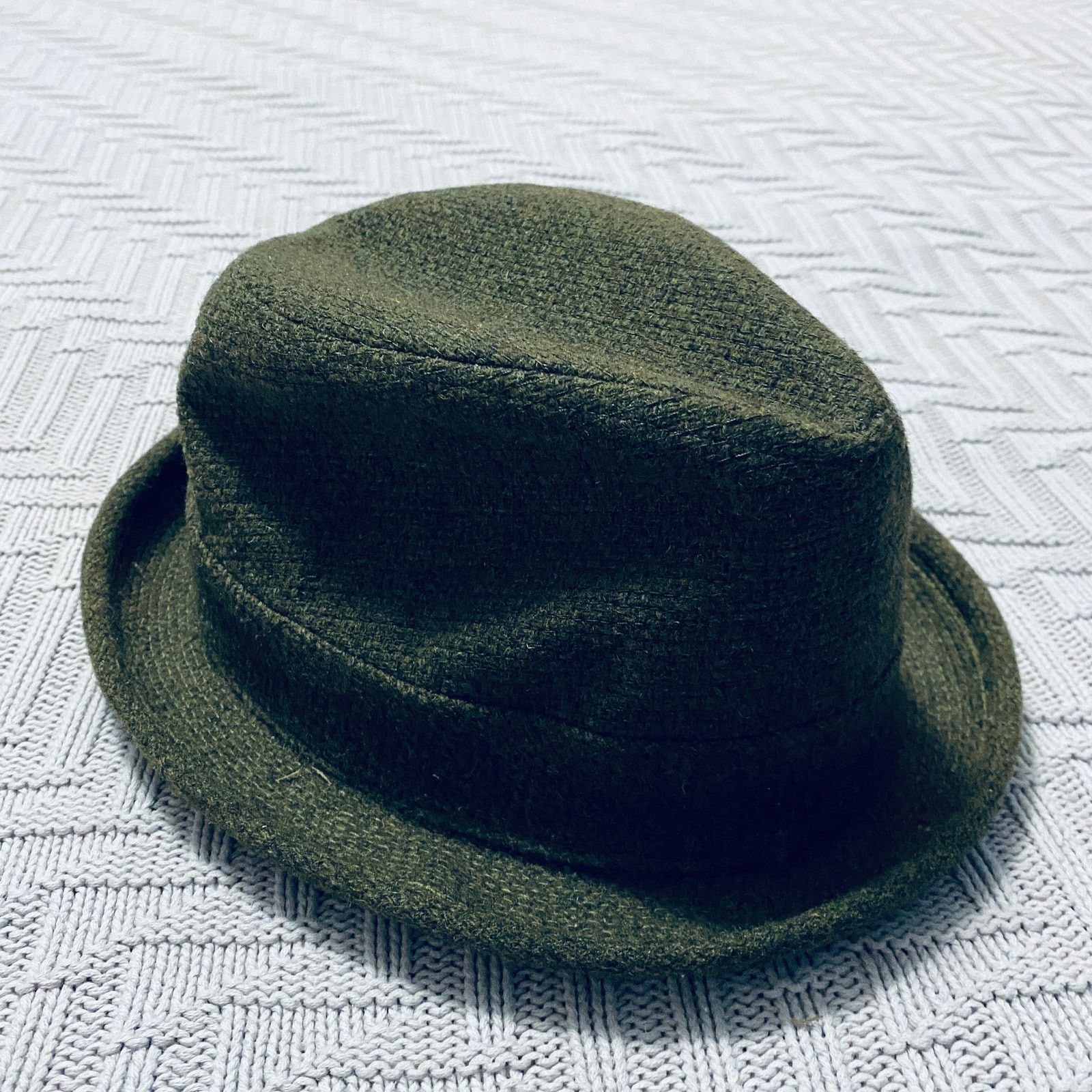 Vintage Vintage olive green fedora hat Size ONE SIZE - 3 Thumbnail