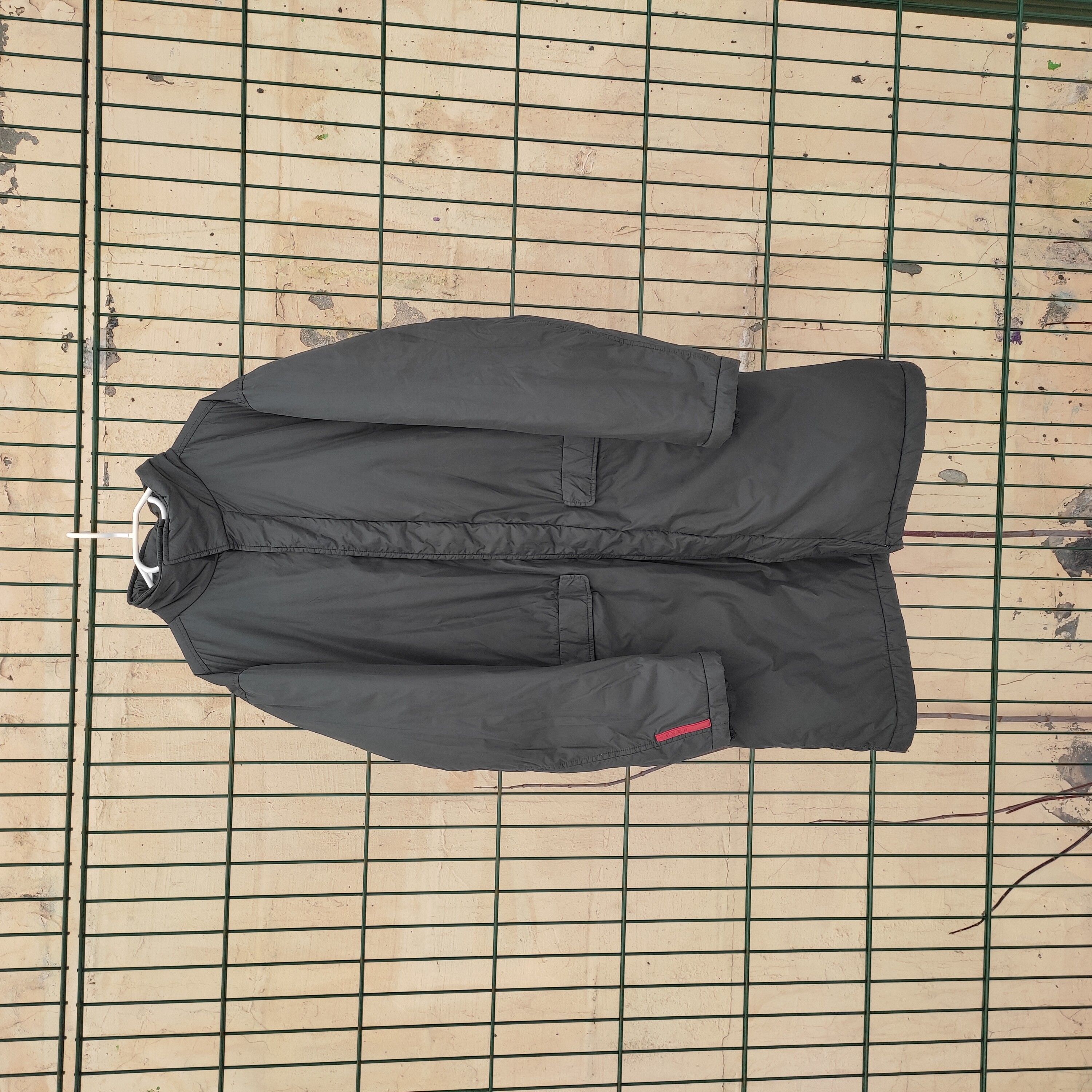 Vintage 2000s Prada sport mens down coat jacket red tab archive 