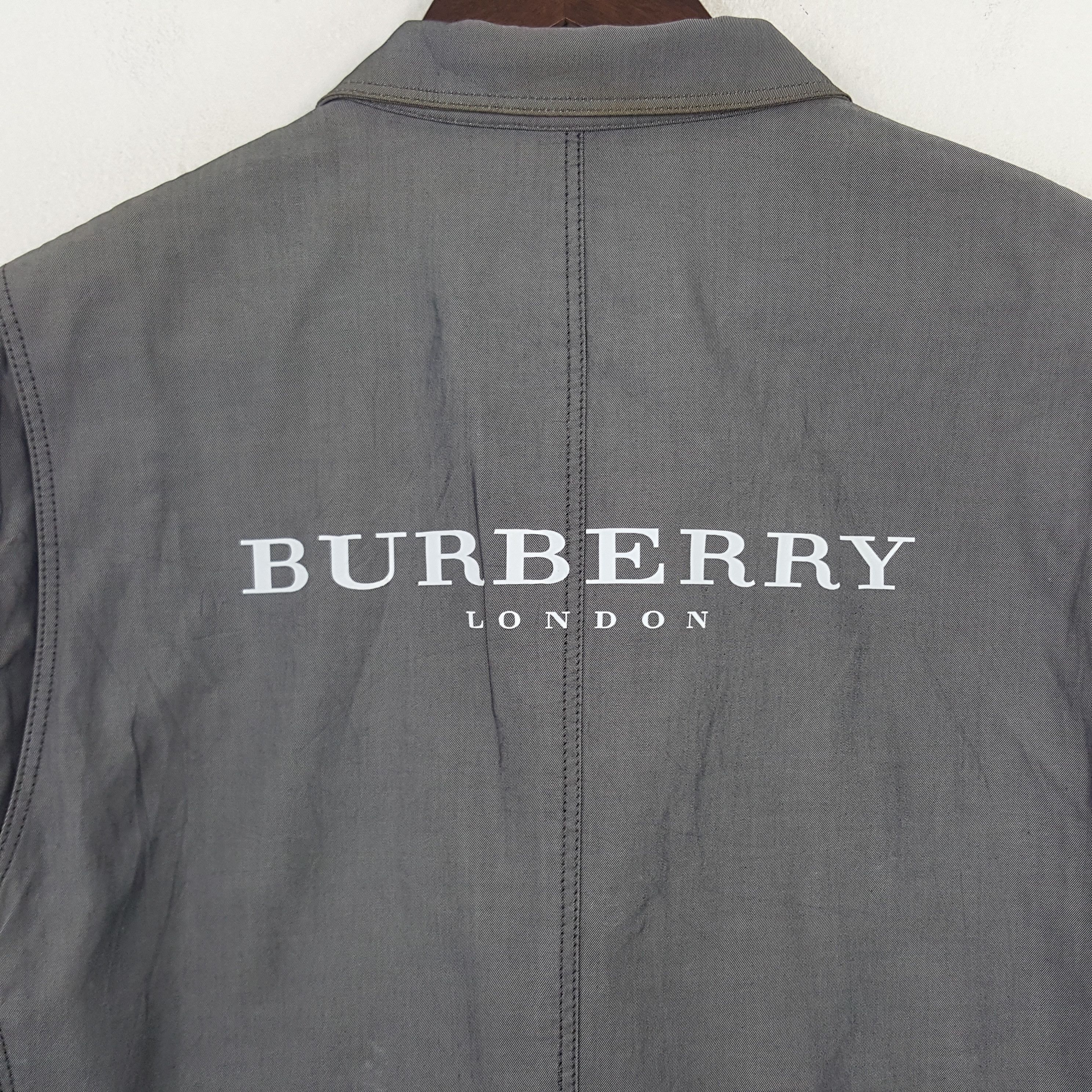 Burberry × Vintage Vintage Burberry London Custom Art Zipper Jacket Size US L / EU 52-54 / 3 - 2 Thumbnail