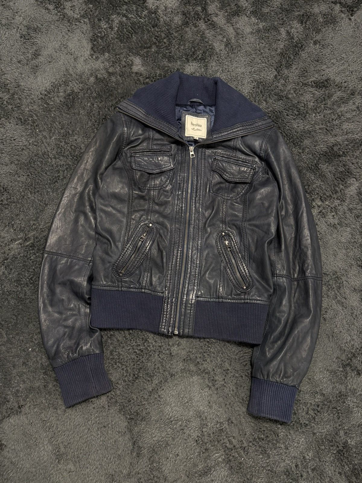 Hysteric Glamour Vintage Y2K Leather High Neck Avant Garde Jacket Size M / US 6-8 / IT 42-44 - 1 Thumbnail