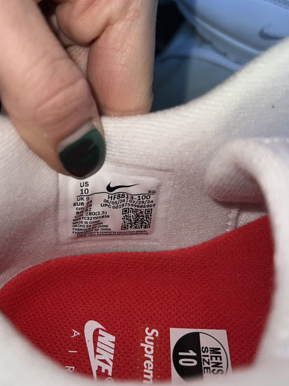 Nike × Supreme Supreme x Nike Air Max 1 (SS25) Size US 10 / EU 43 - 15 Thumbnail