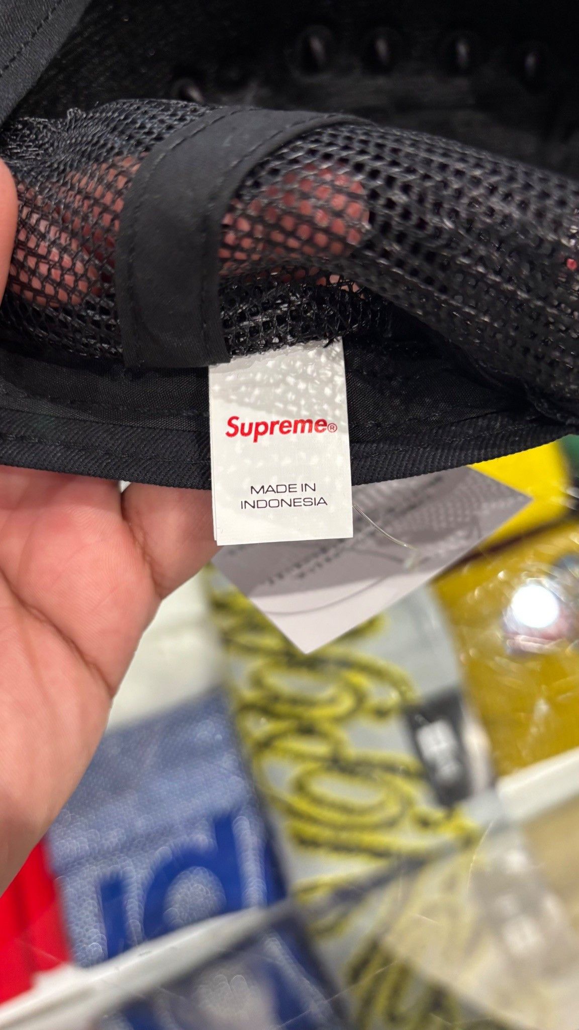 Supreme Supreme Pins Mesh Back 5-Panel Black Size ONE SIZE - 6 Thumbnail