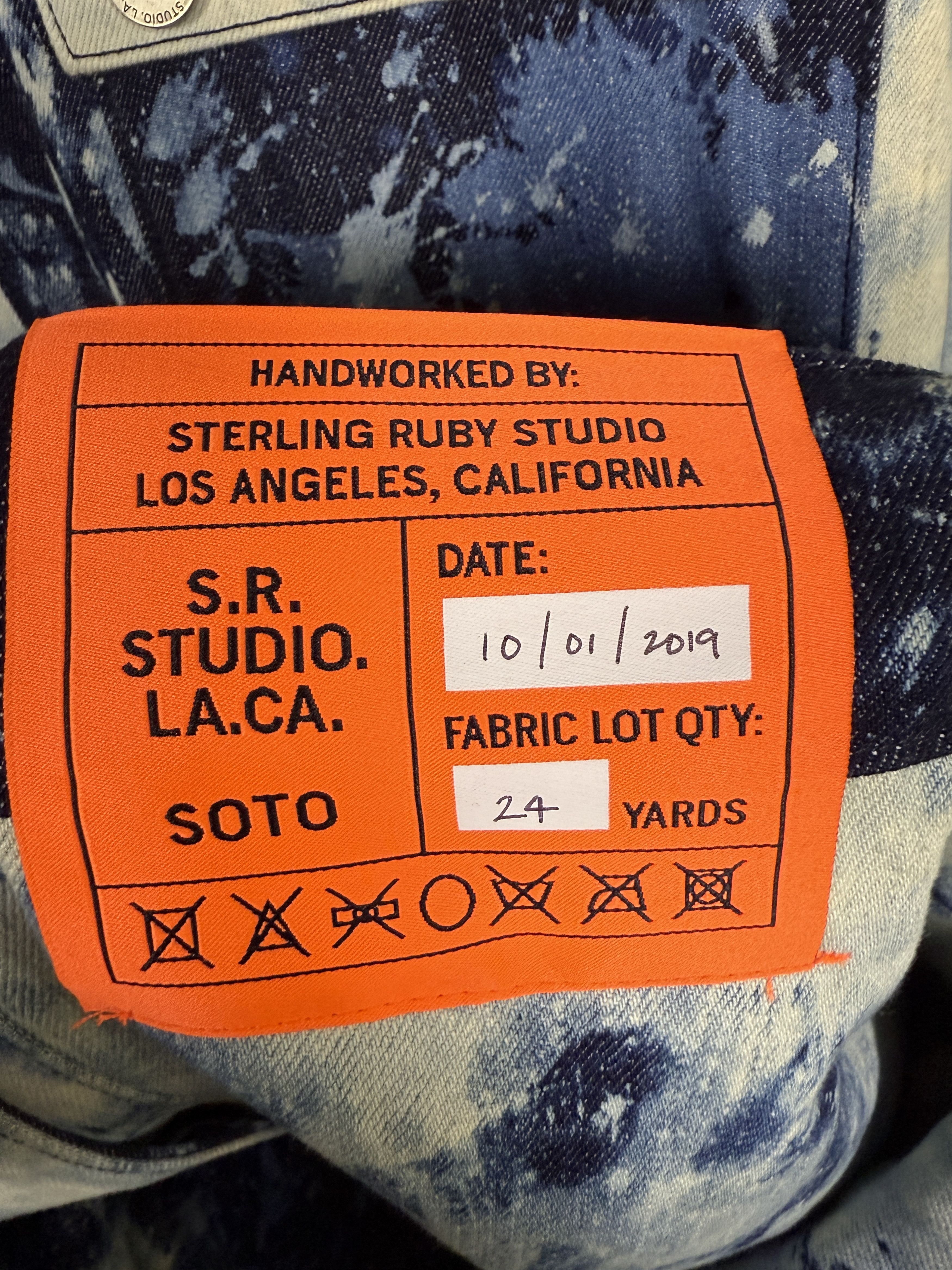 Sterling Ruby S.R. Studio Hand-Bleached Indigo Soto Barn Coat Size US XXL / EU 58 / 5 - 12 Thumbnail