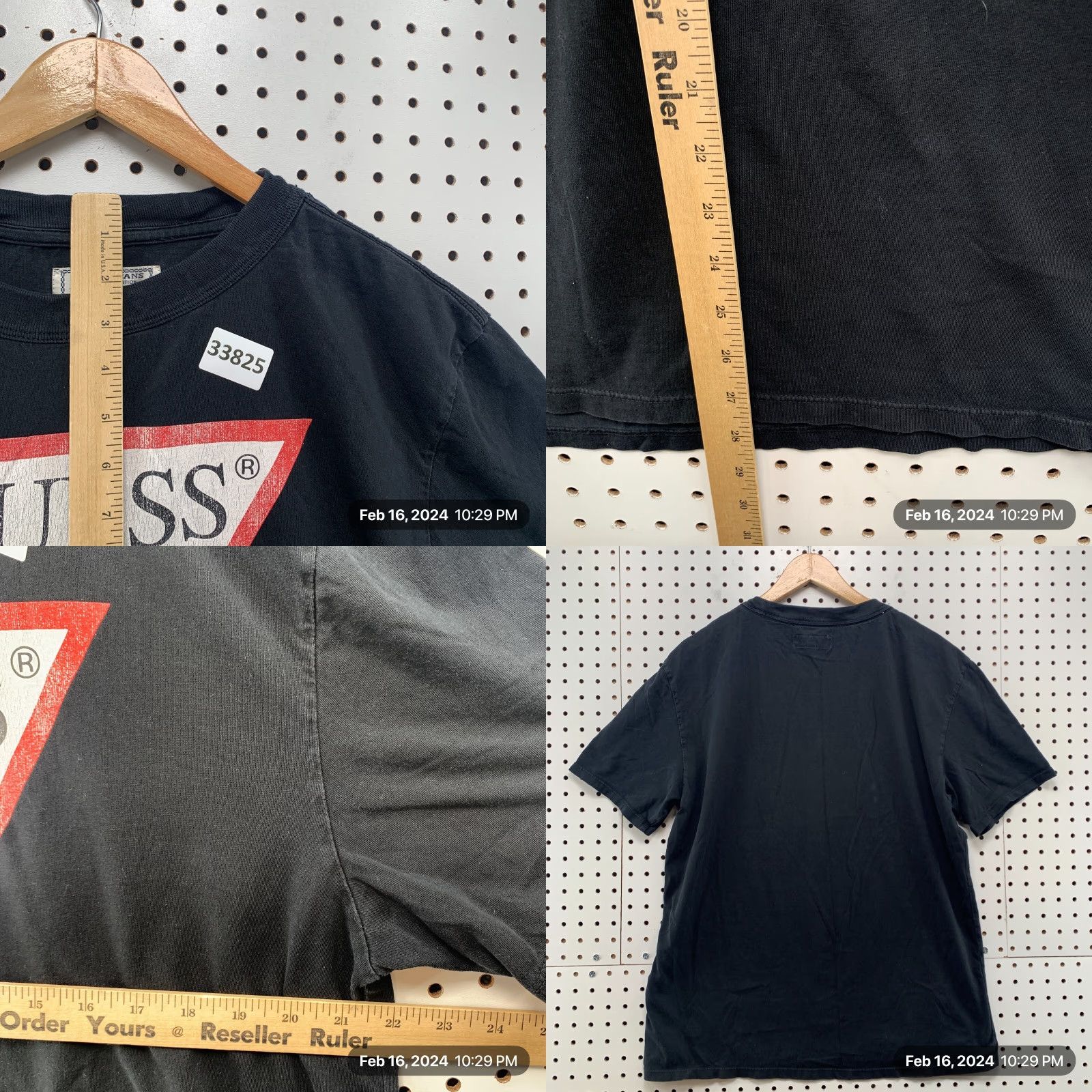 Guess VINTAGE Guess Jeans Shirt Mens Medium Black Logo Casual Short Sleeve 22x28.5 Size US M / EU 48-50 / 2 - 8 Thumbnail