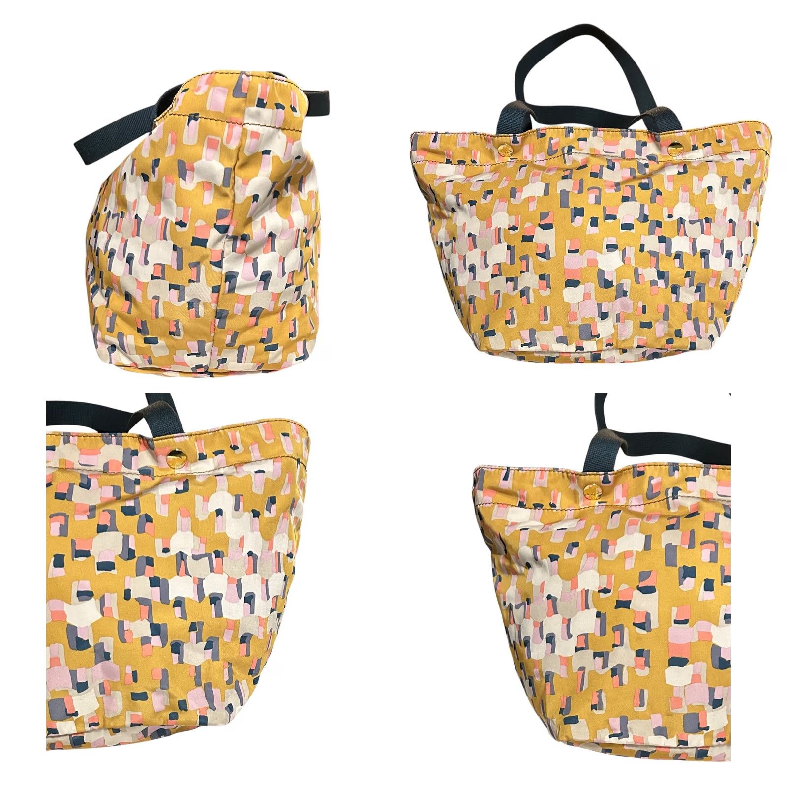 Fossil Fossil Key Per East West Yellow Multi Color Zip Shopper Tote Shoulder Bag Women Size ONE SIZE - 8 Thumbnail