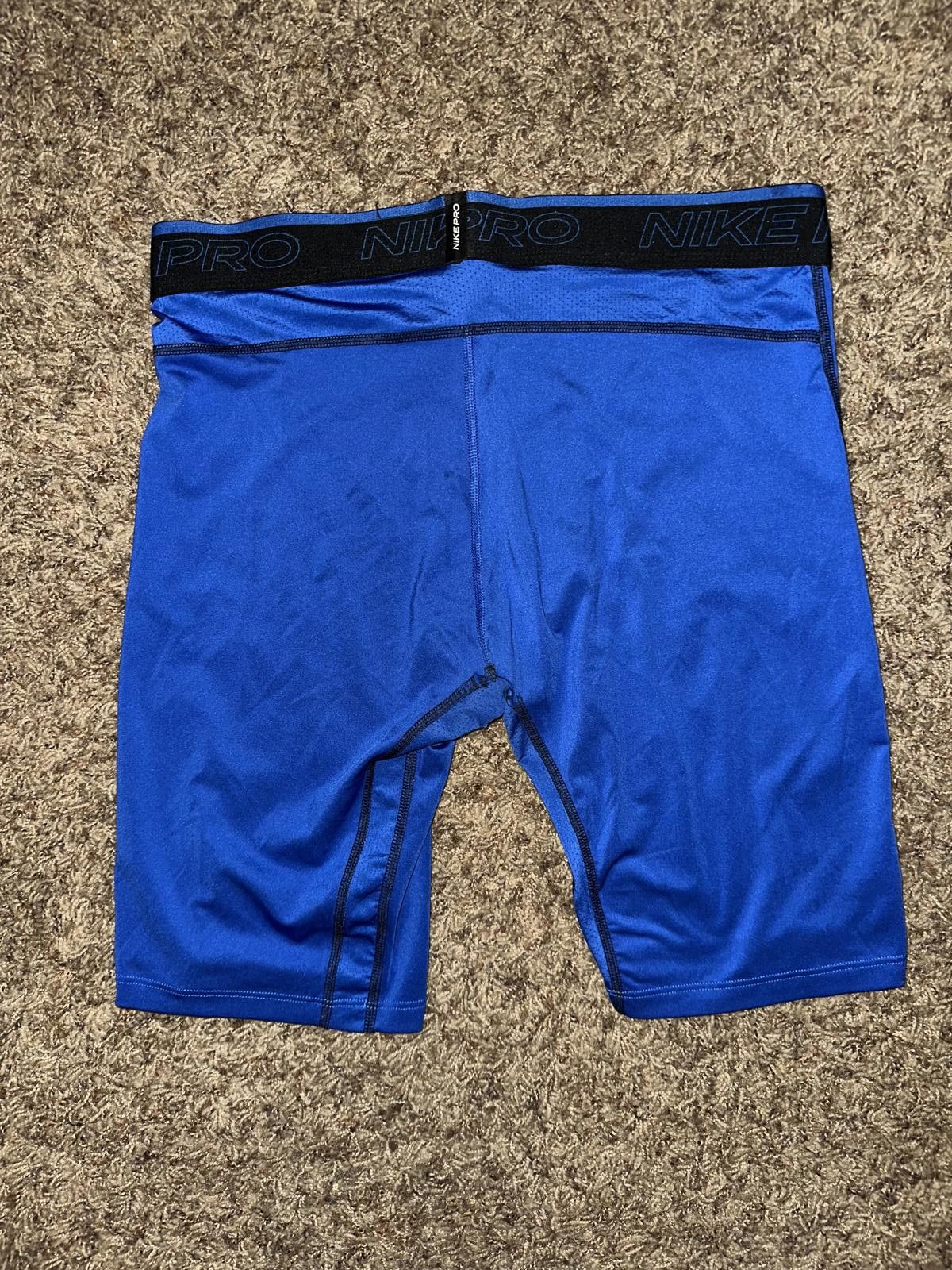 Nike Nike Pro Cool Training Compression Blue Shorts Size US 34 / EU 50 - 4 Thumbnail