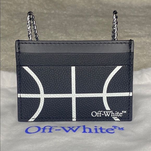 Off-White Off-White Basketball Leather Card Case in Black SOLD OUT Size ONE SIZE - 1 Thumbnail
