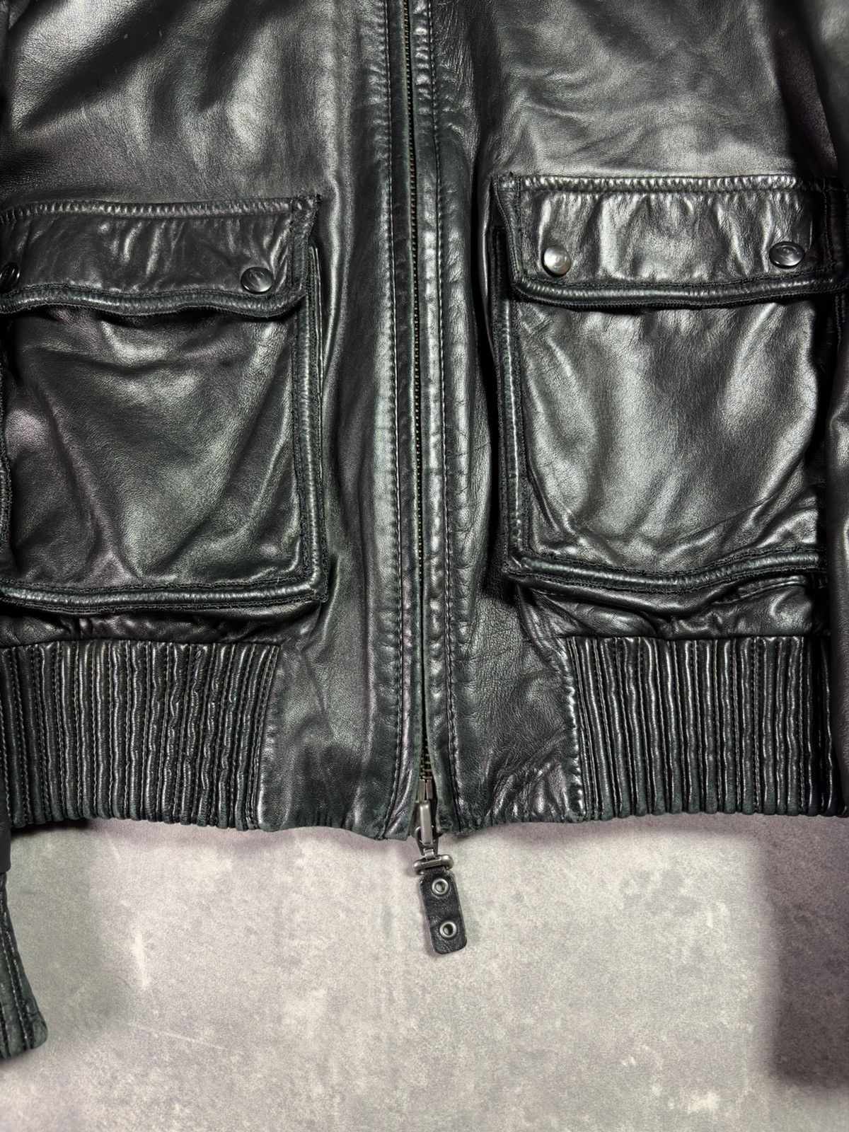 Just Cavalli 00s Just Cavalli Leather Bomber Jacket M L Archive Size US M / EU 48-50 / 2 - 10 Thumbnail