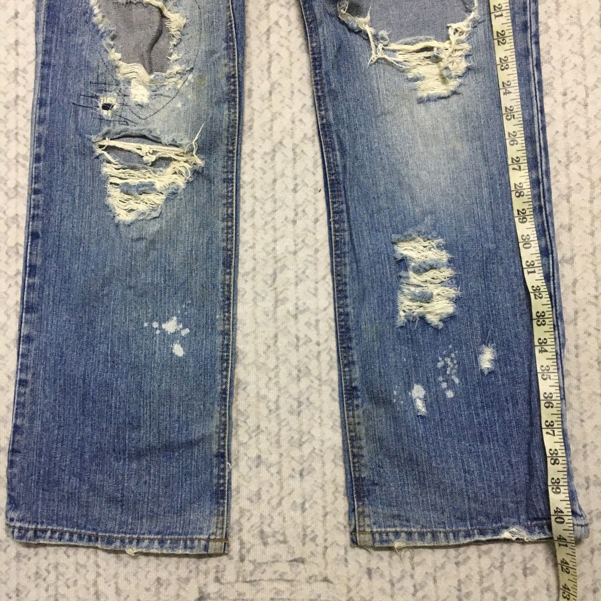 Japanese Brand Dirty & Distress Japanese Brand Punk Rock Denim Size US 31 - 20 Thumbnail