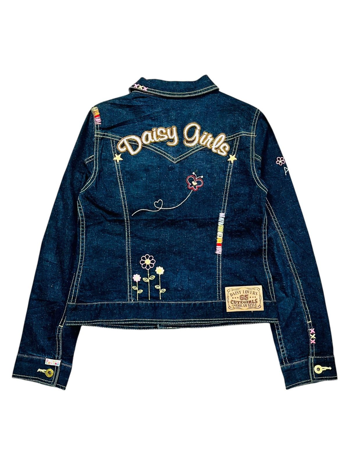 Angel Blue 2000s Daisy Lovers - Monkey Mascots Denim Jacket Size M / US 6-8 / IT 42-44 - 5 Thumbnail