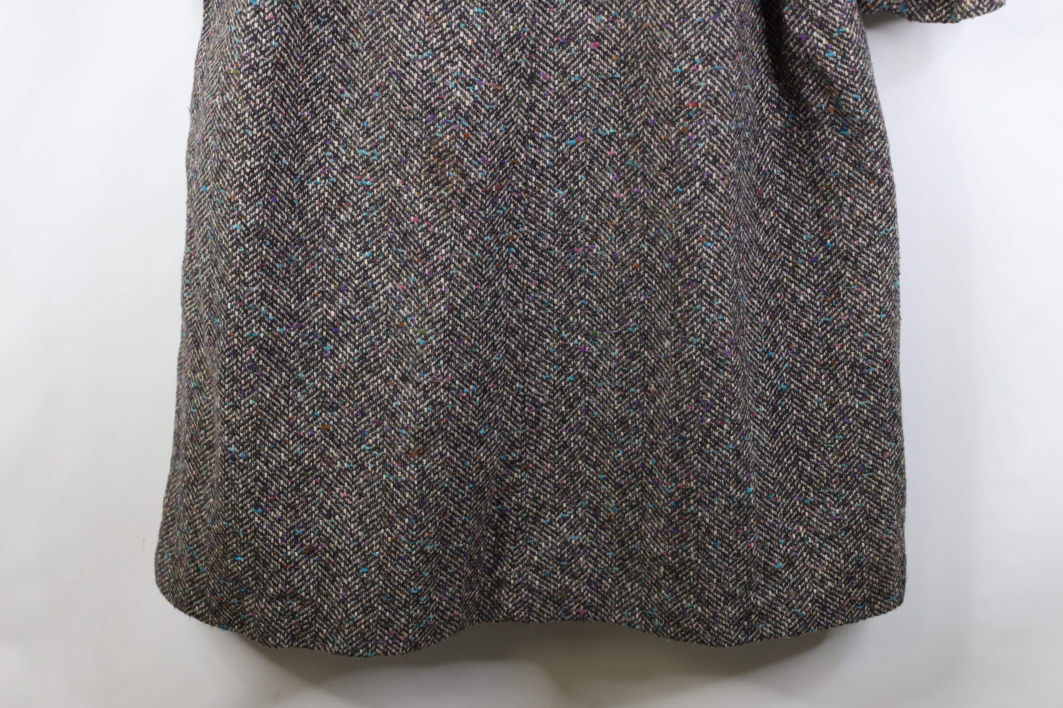 Vintage Vintage 80s 90s Streetwear Wool Tweed Overcoat Jacket USA Size XXL / US 16-18 / IT 52-54 - 16 Thumbnail