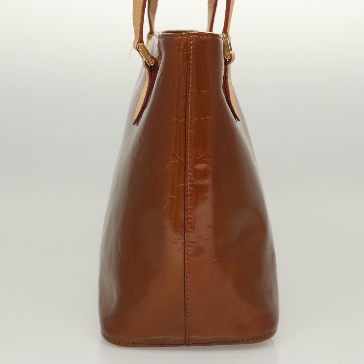 Louis Vuitton LOUIS VUITTON Monogram Vernis Houston Hand Bag Bronze M91122 Size ONE SIZE - 5 Thumbnail