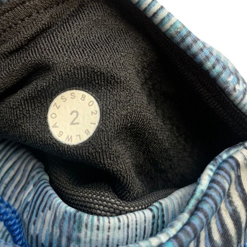 Lululemon Lululemon On Pace Crop *21" Sun Dazed Multi Blue SZ 2 Size 26" / US 2 / IT 38 - 4 Thumbnail