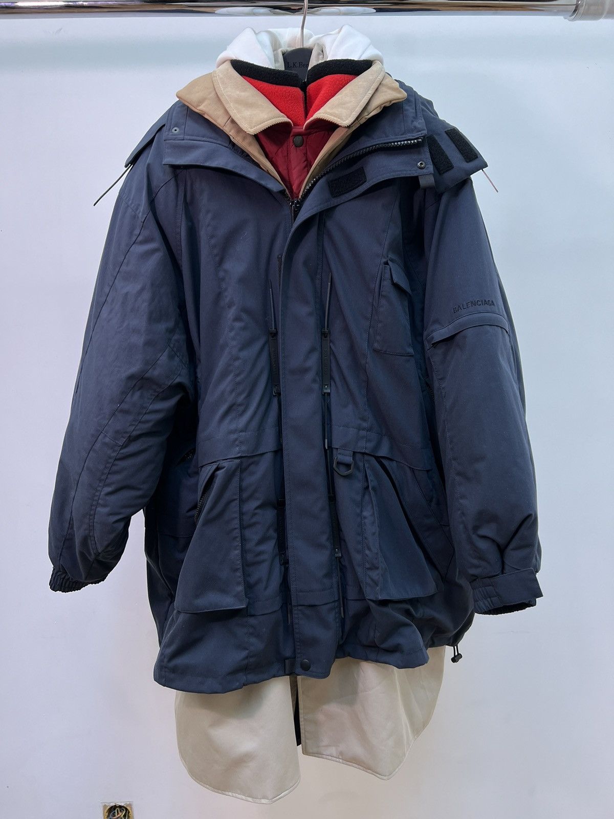 Balenciaga Balenciaga AW18 7 Layer Parka Jacket Size US L / EU 52-54 / 3 - 15 Thumbnail