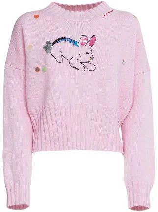 o1w1db10524 Knitted Jumper in Light pink