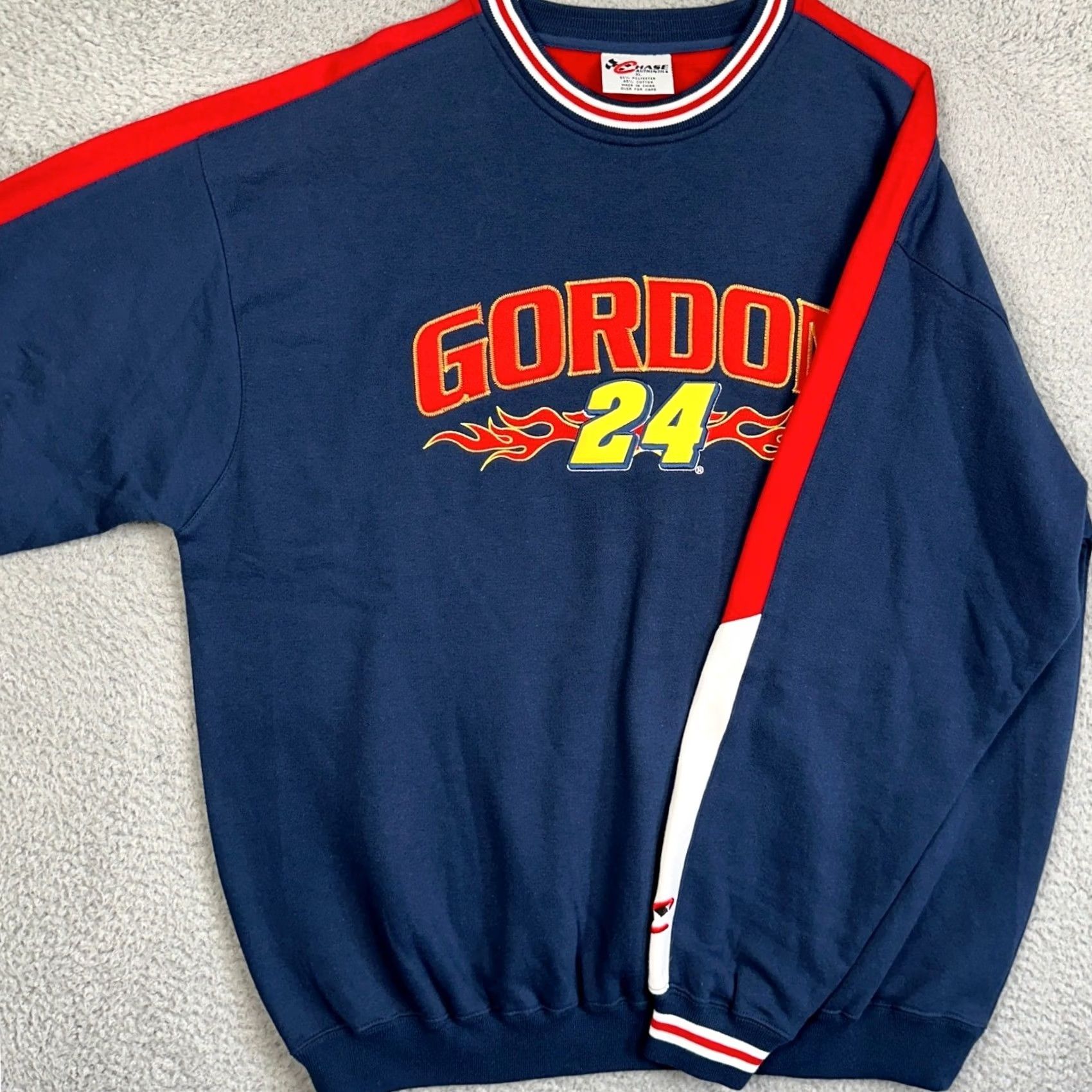 Chase Authentics VINTAGE Chase Authentics Jeff Gordon Sweatshirt Mens XL Blue Crew Neck Pullover Size US XL / EU 56 / 4 - 2 Thumbnail