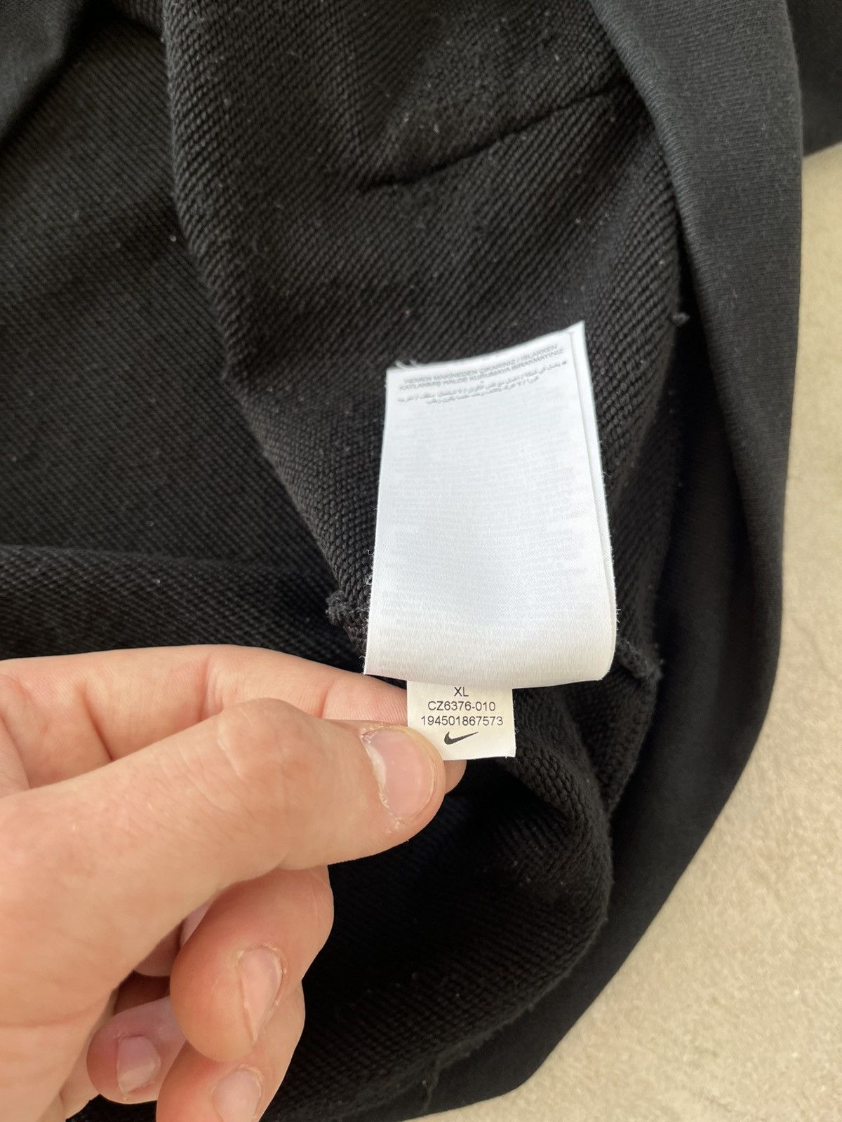 Nike Vintage Nike Zip Hoodie Sportswear Tech Fleece Style Black Size US XL / EU 56 / 4 - 11 Thumbnail