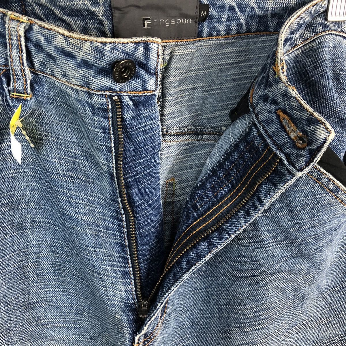 Ringspun DL Ring Spun double knee Blue vintage Denim Pants #C136 Size US 31 - 11 Thumbnail