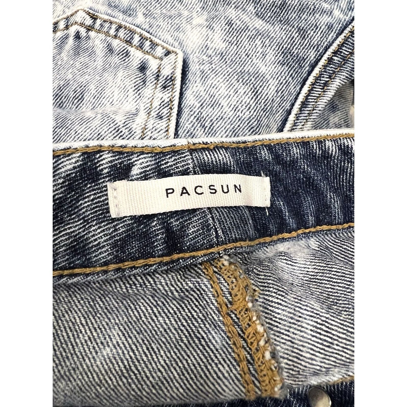 Pacsun VINTAGE PacSun Women's 25 Jean Shorts High Rise Festival Cut-off Denim Shorts Size 42" / US 20 - 4 Thumbnail