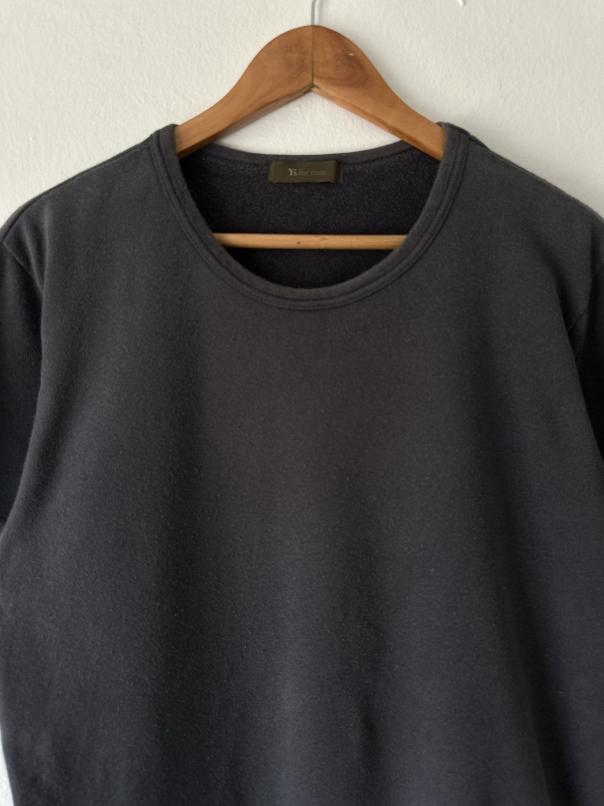 Yohji Yamamoto Y’s for Men Minimal Black Crewneck T Shirt Size US M / EU 48-50 / 2 - 2 Thumbnail