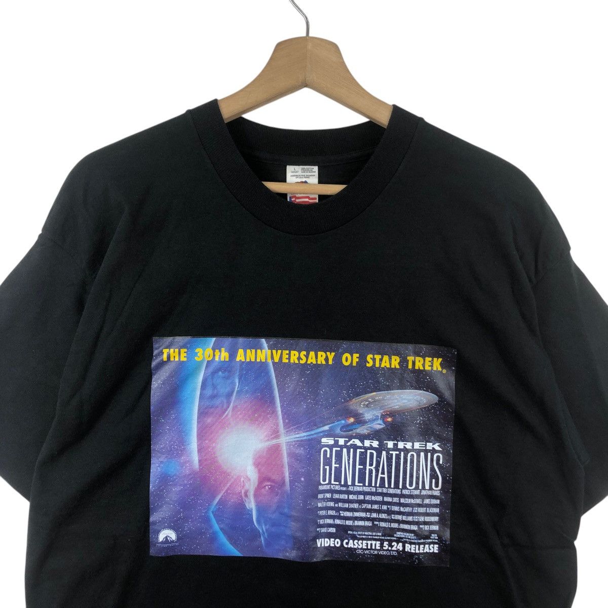 Other Vintage 1994 STAR TREK GENERATIONS Movie Poster Tee Shirt Size US L / EU 52-54 / 3 - 2 Thumbnail